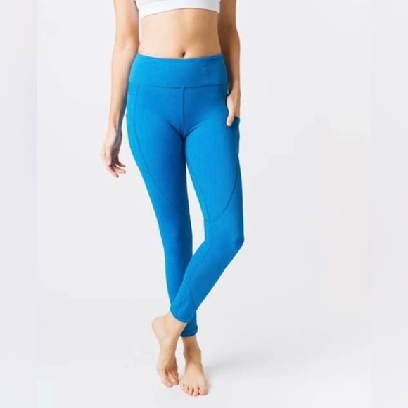 Zyia Light n Tight Hi-Rise 7/8 24” Leggings, Size 14-16, Baltic Blue? - Picture 3 of 10